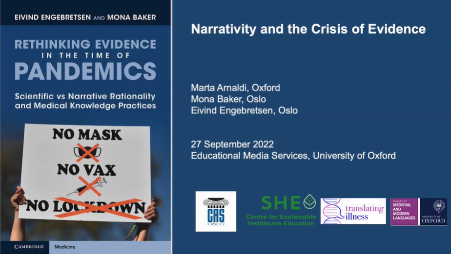Rethinking Evidence in the Time of Pandemics: Marta Arnaldi Interviews the Authors in Oxford